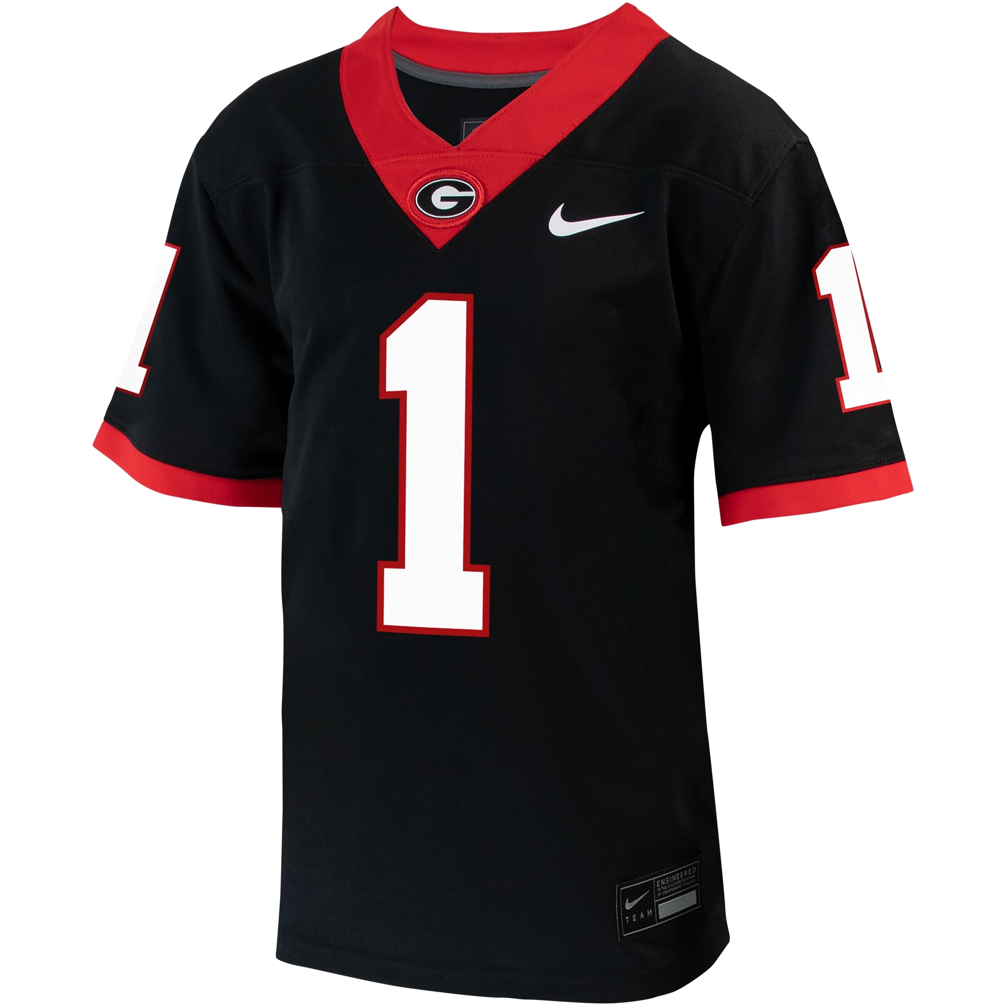 Youth Nike #1 Black Georgia Bulldogs Alternate Untouchable Jersey
