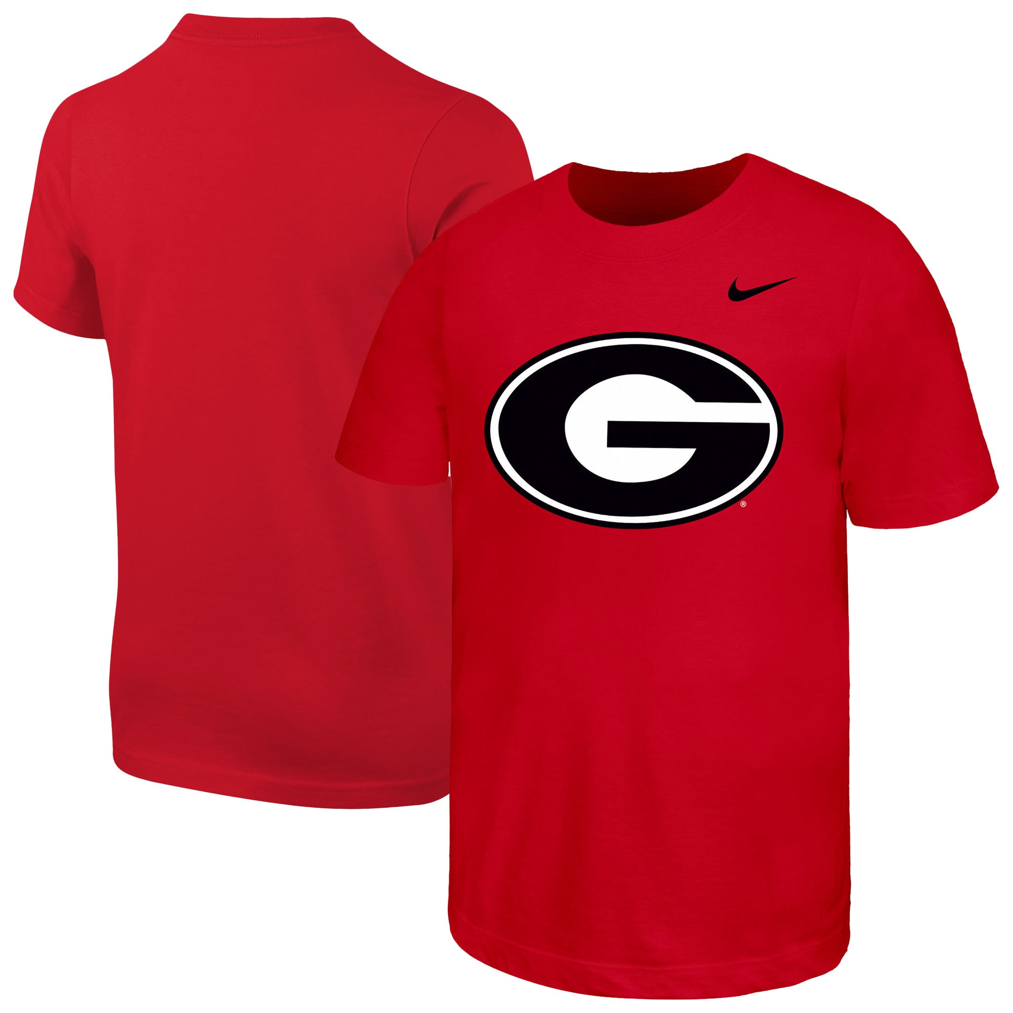 T-shirt Nike rouge pour jeunes avec logo des Georgia Bulldogs