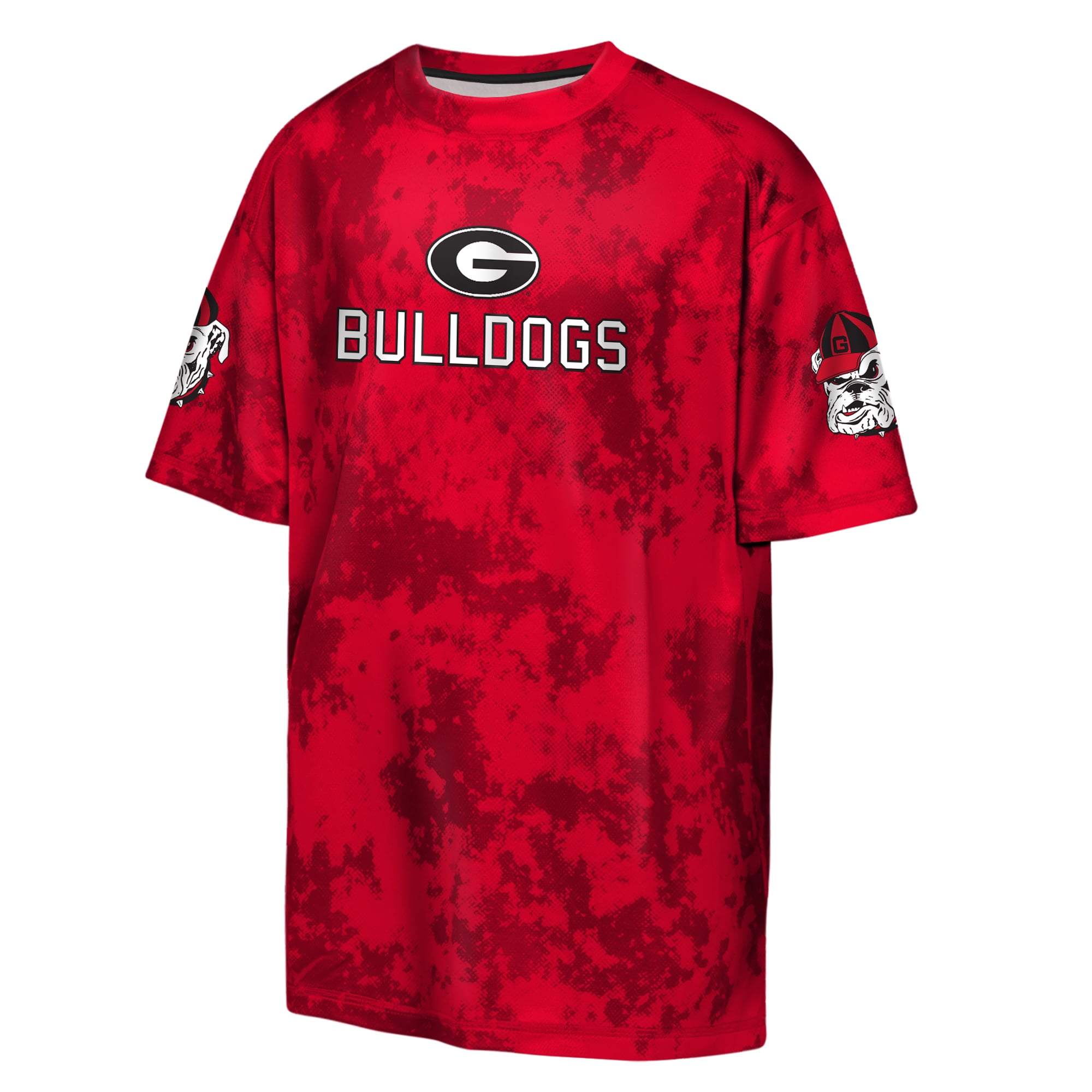 T-shirt sublimé Outerstuff rouge Georgia Bulldogs pour jeunes, style hors-jeu