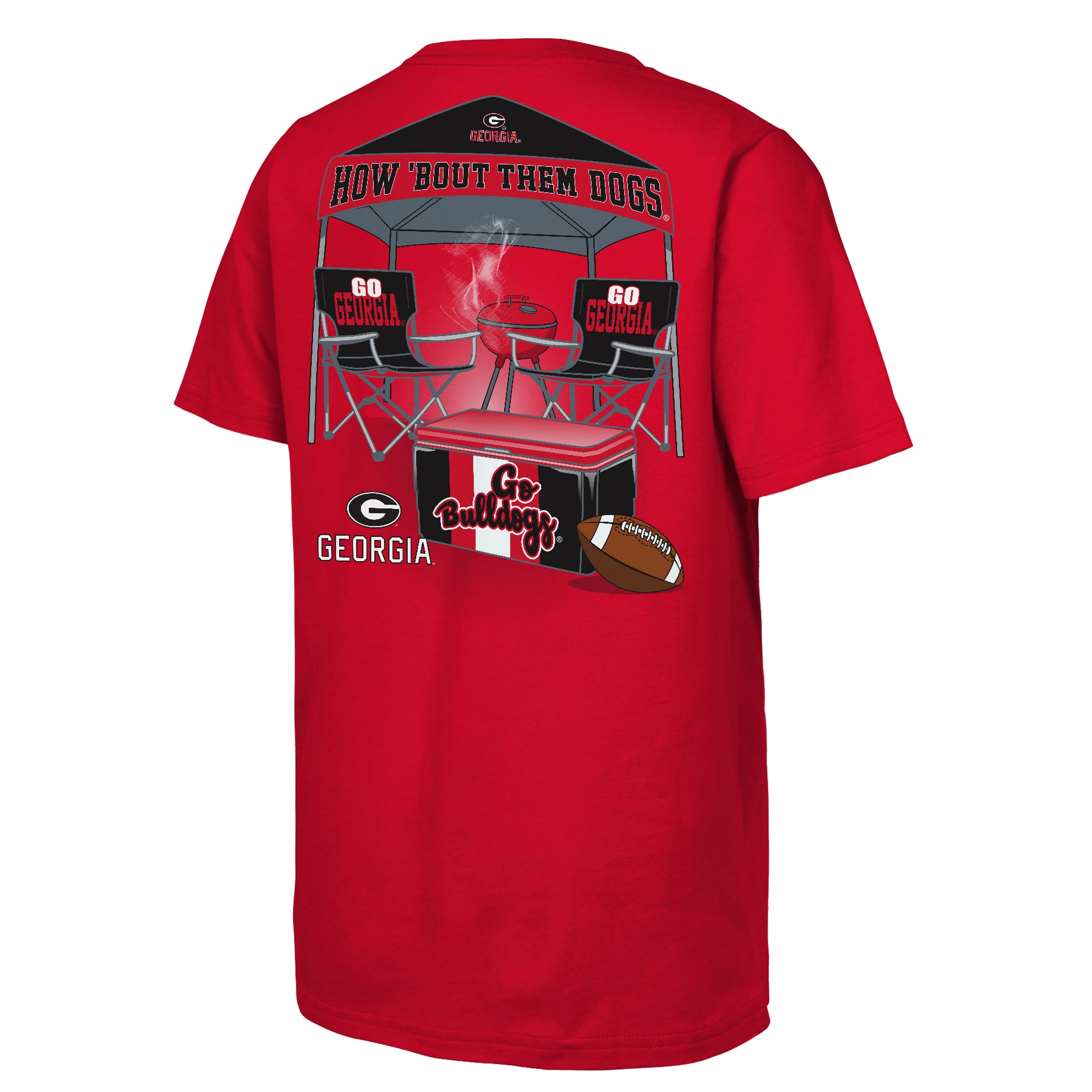 T-shirt Outerstuff rouge Georgia Bulldogs pour jeunes, supporters des locaux