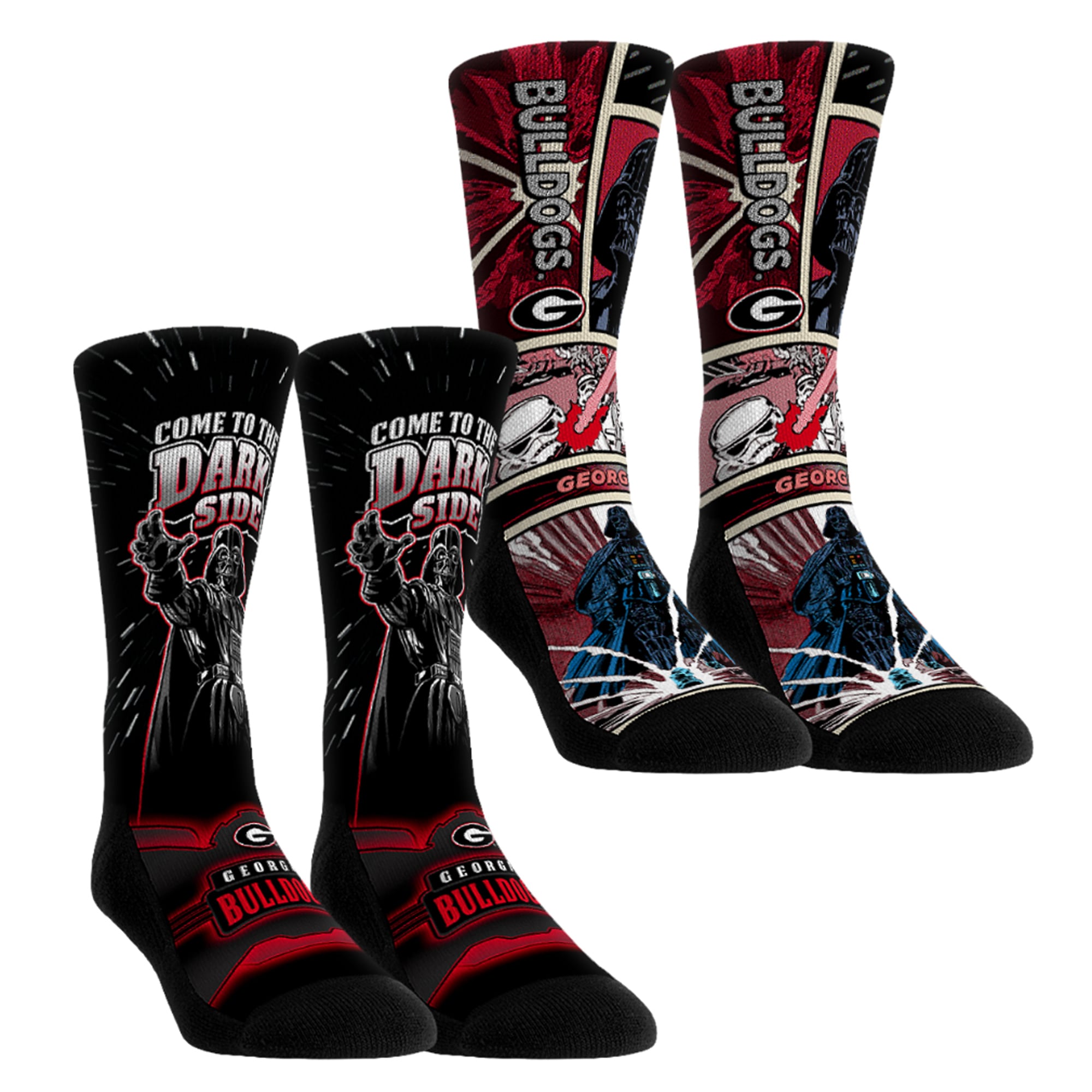 Youth Rock Em Socks Georgia Bulldogs Star Wars Empire Two-Pack Crew ...