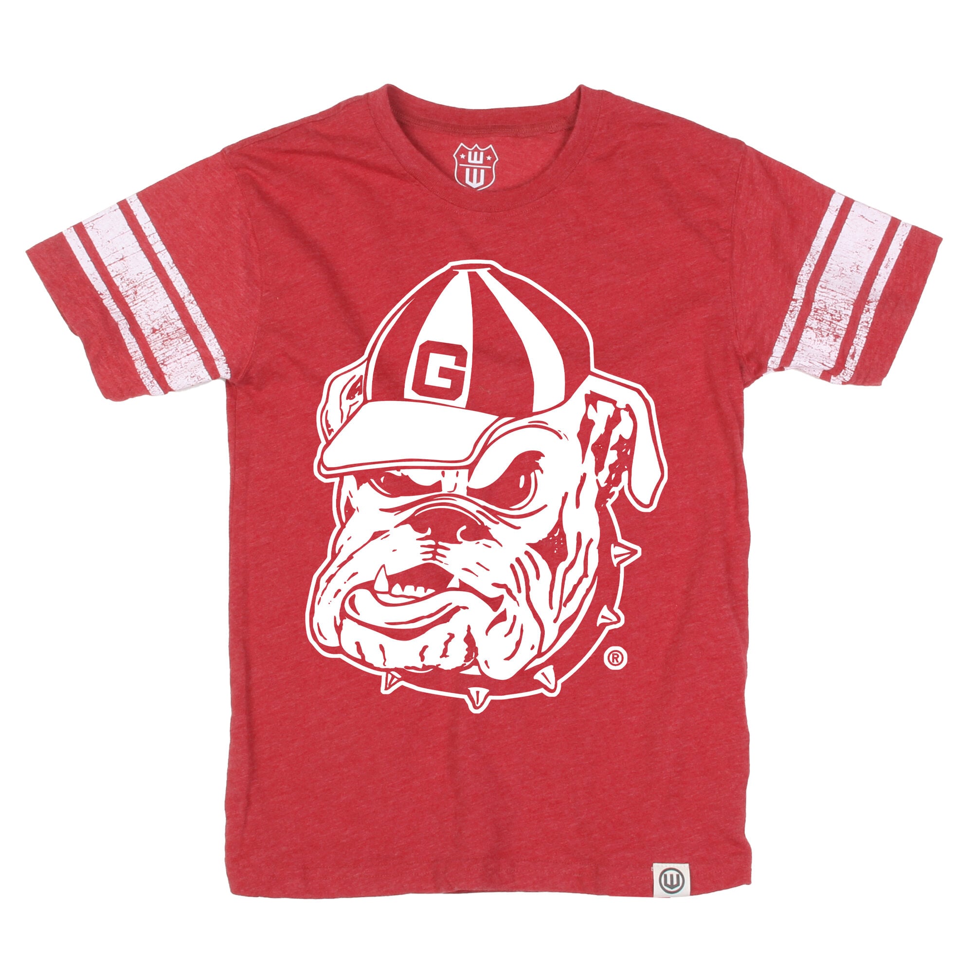 Youth Wes & Willy Red Georgia Bulldogs Football Jersey T-Shirt