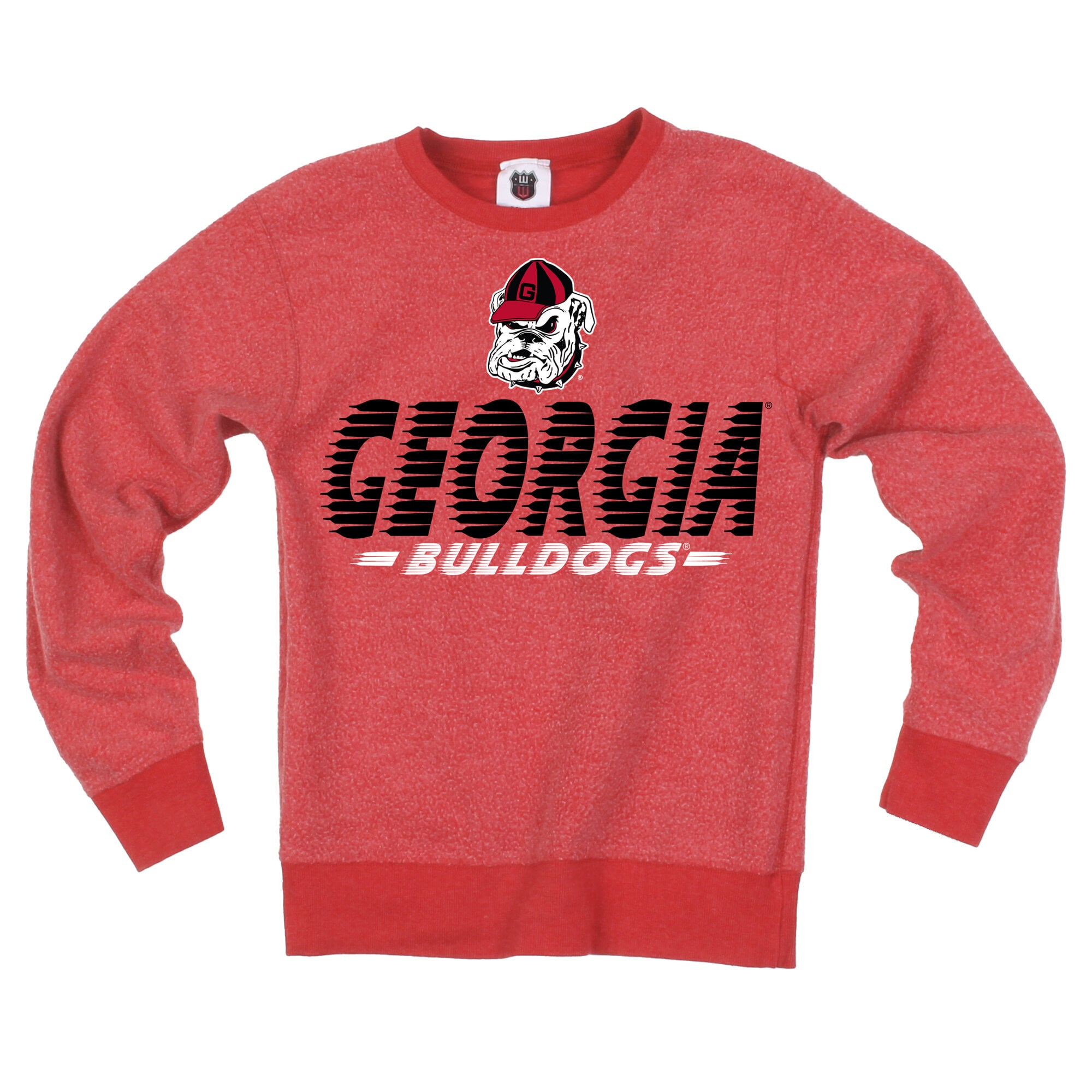 Youth Wes & Willy Red Georgia Bulldogs Reversible Sweatshirt