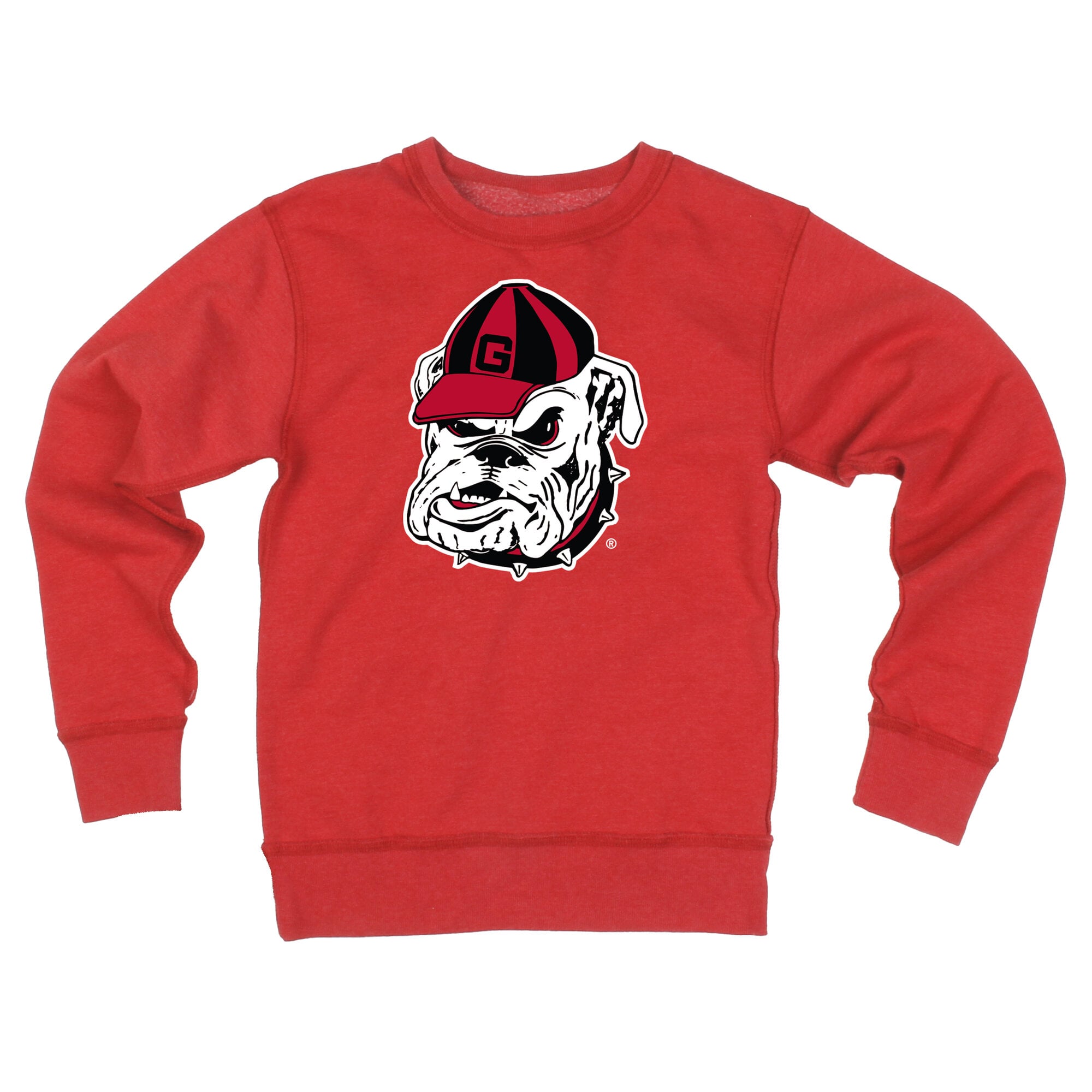 Youth Wes & Willy Red Georgia Bulldogs Reversible Sweatshirt