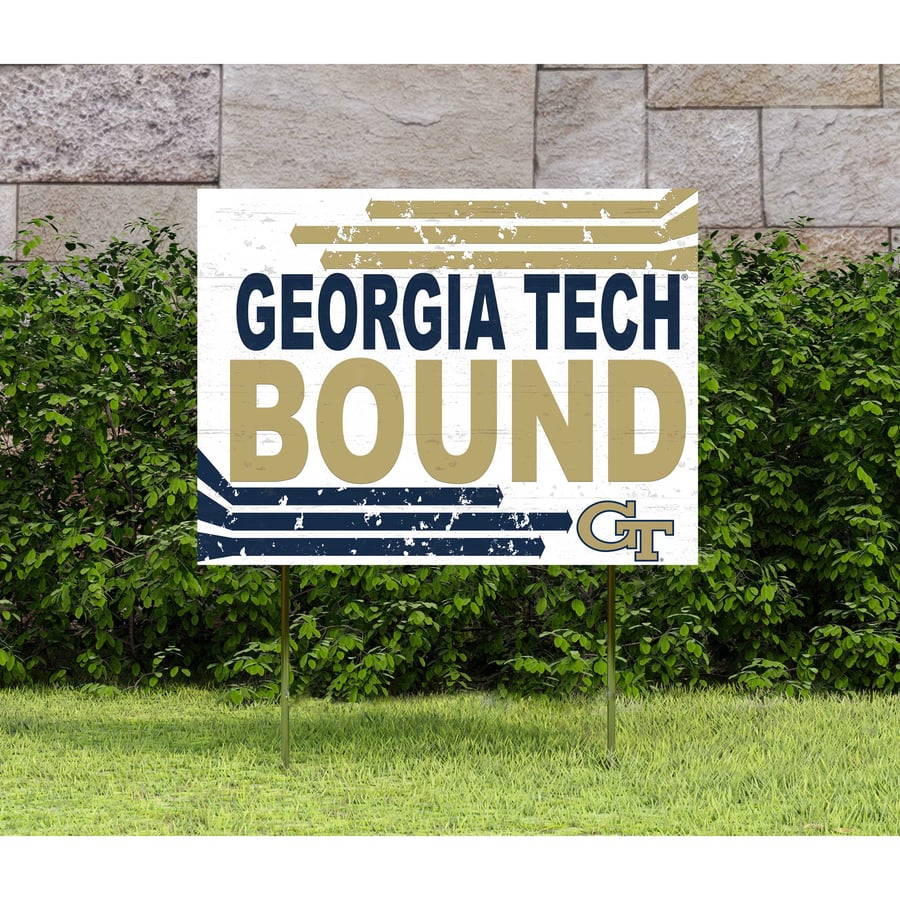 College Sports Banner Georgia Tech Yellow Jackets Banner With Hanging ...