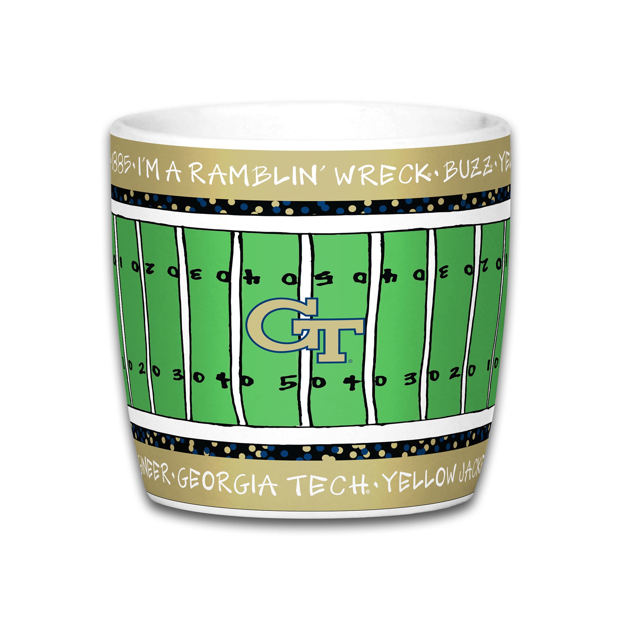 Mug de stade Georgia Tech Yellow Jackets de 887 ml (30 oz).