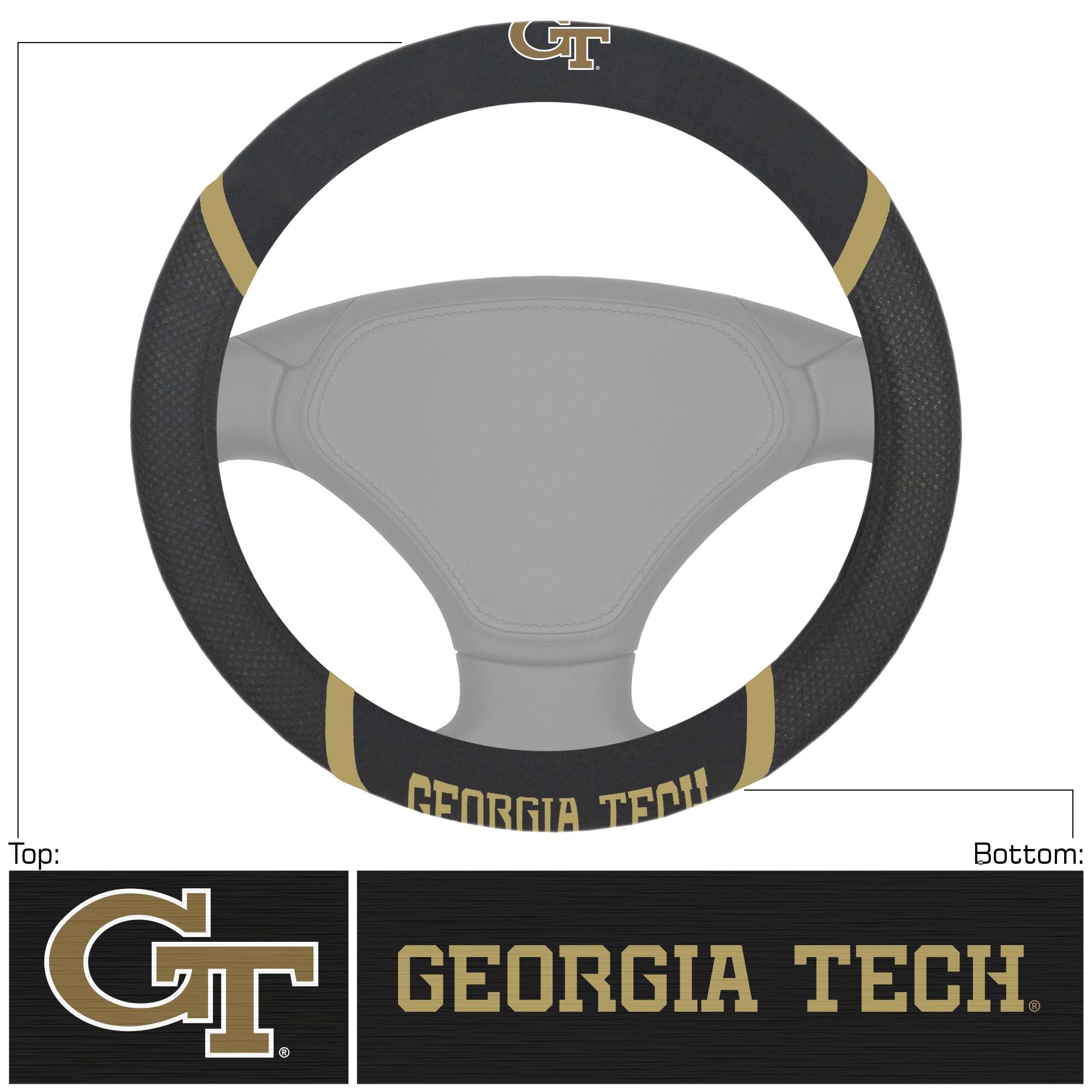 Housse de volant Logo Brands Georgia Tech Yellow Jackets