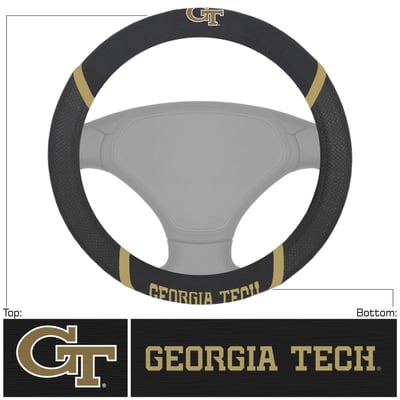 Georgia Tech Yellow Jackets Logo Brands Steering Wheel Cover