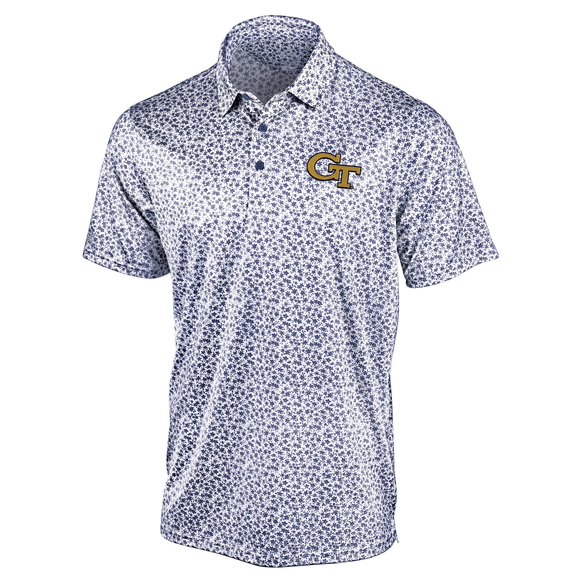 Polo Flourish Antigua Navy Georgia Tech Yellow Jackets pour homme