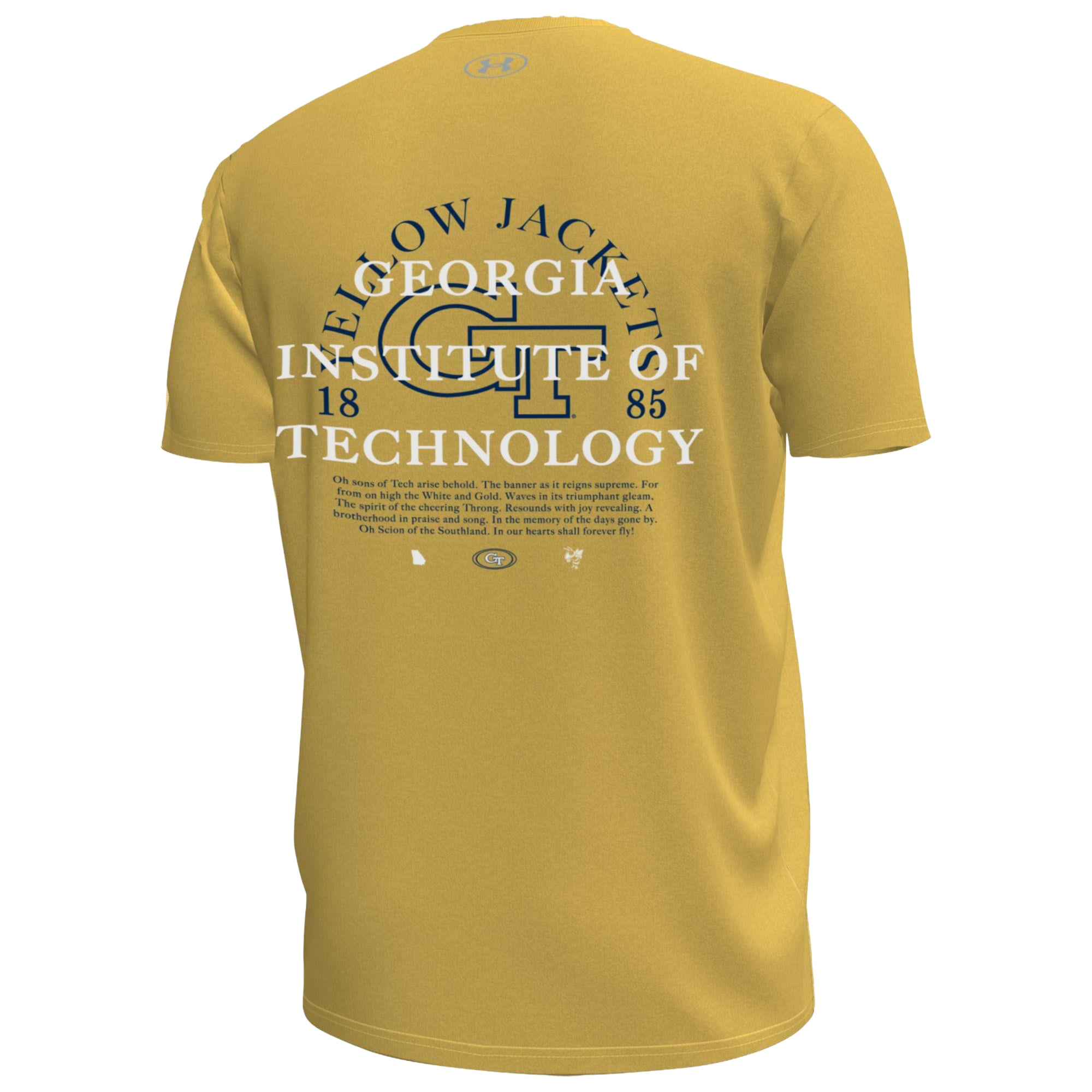 Men's Under Armour Navy Georgia Tech Yellow Jackets 2026 Sideline HeatGear T-Shirt