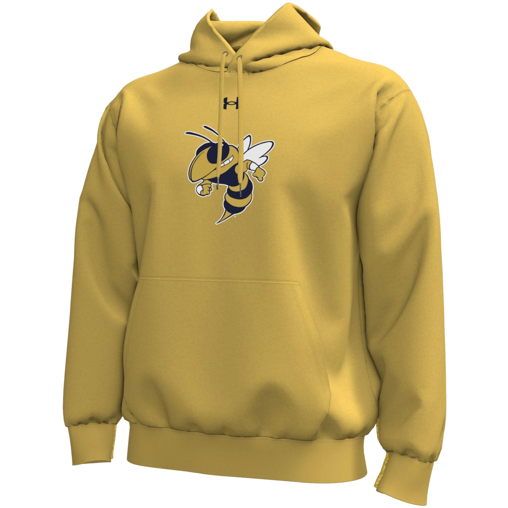 Sweat à capuche en polaire Under Armour Gold Georgia Tech Yellow Jackets Core Icon pour homme