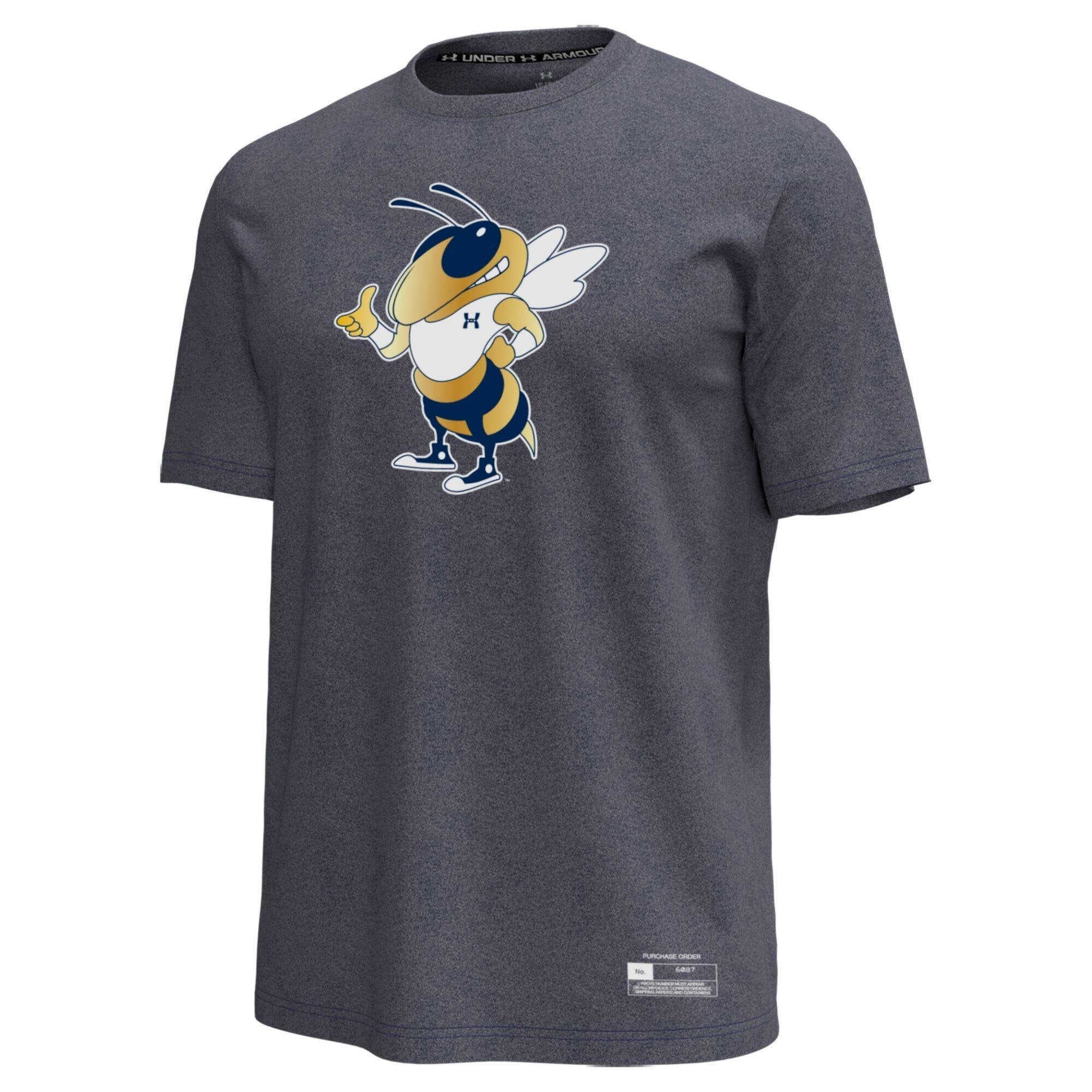T-shirt Under Armour Heather Navy Georgia Tech Yellow Jackets 30e anniversaire pour homme