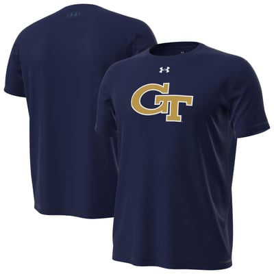Georgia Tech Yellow Jackets Under Armour Primary Tech Stretch T-Shirt - Navy