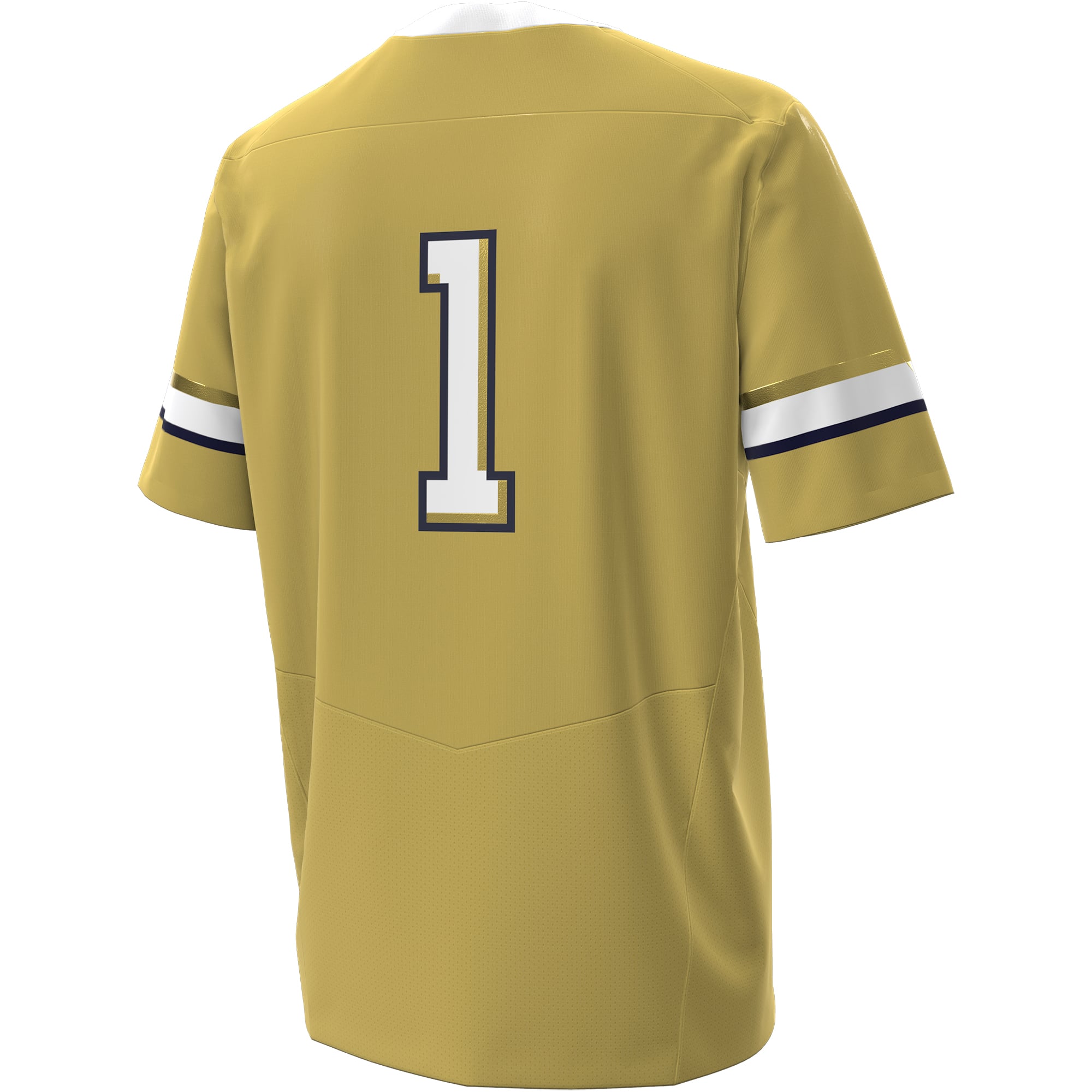 Men's Under Armour #1 Gold Georgia Tech Yellow Jackets Home Replica Football Jersey