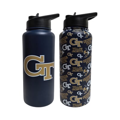 Georgia Tech Yellow Jackets Pegasus Game Day Duo 41oz. Stainless Steel Water Bottle Set