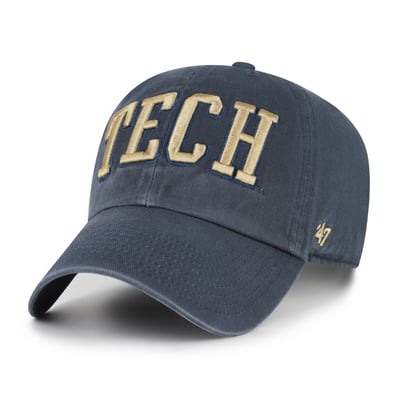  Georgia Tech Yellow Jackets '47 Unisex Vault Clean Up Adjustable Hat - Navy