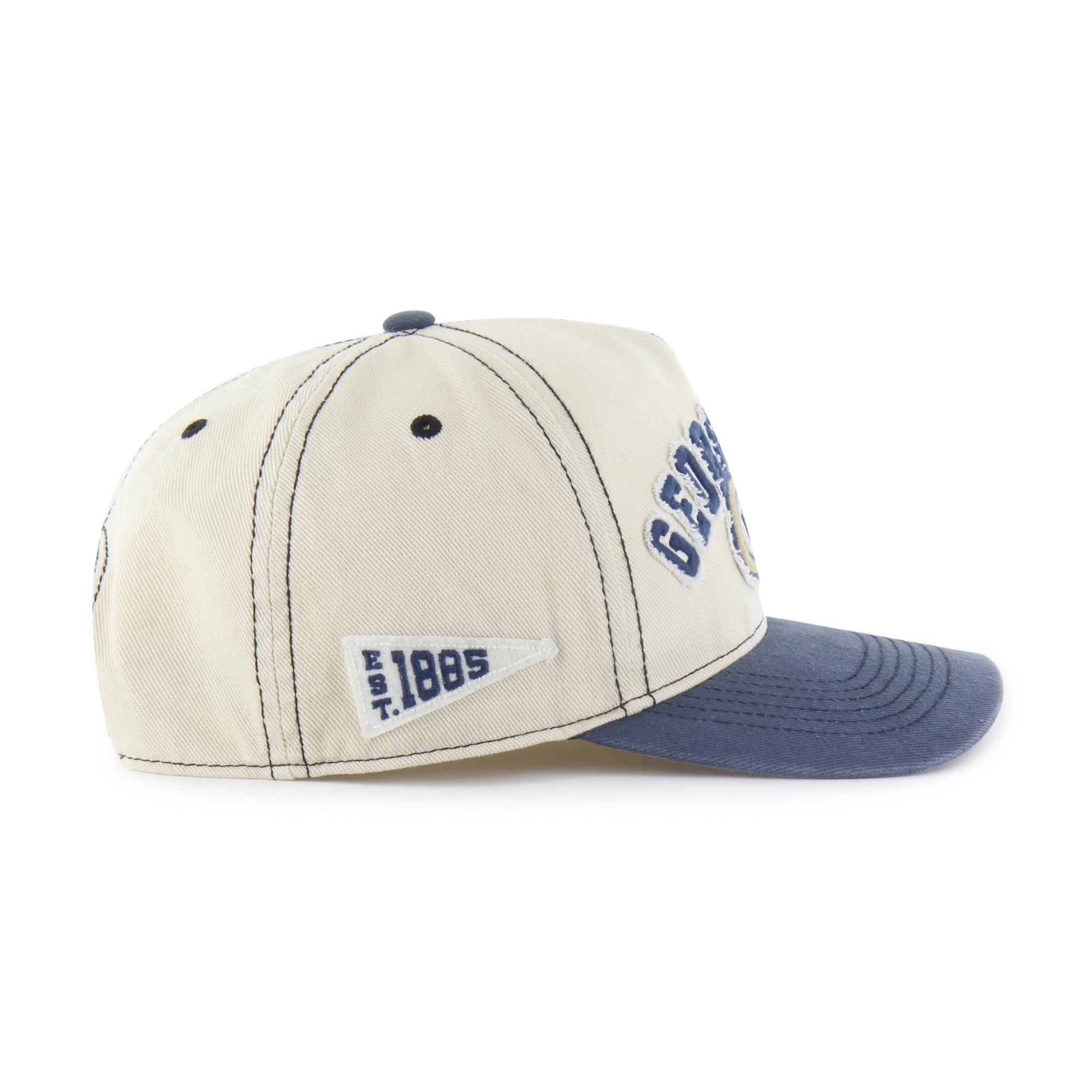 Unisex '47 Tan/Navy Georgia Tech Yellow Jackets Well-Worn Calderwood Hitch Adjustable Hat