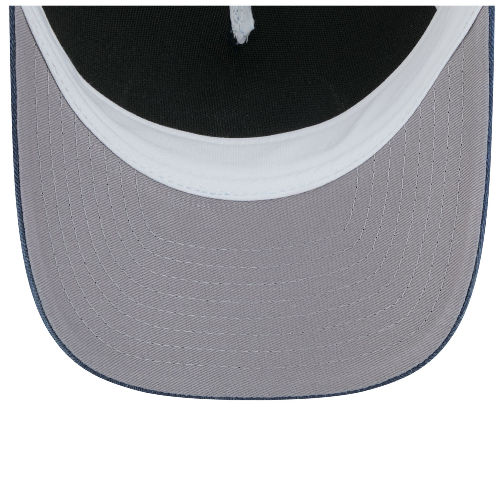 Casquette trucker unisexe New Era Georgia Tech Yellow Jackets bleu marine, modèle A-Frame délavé 9FORTY, ajustable