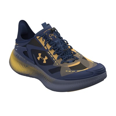  Georgia Tech Yellow Jackets Under Armour Unisex Echo SlipSpeed Team Sneaker - Navy