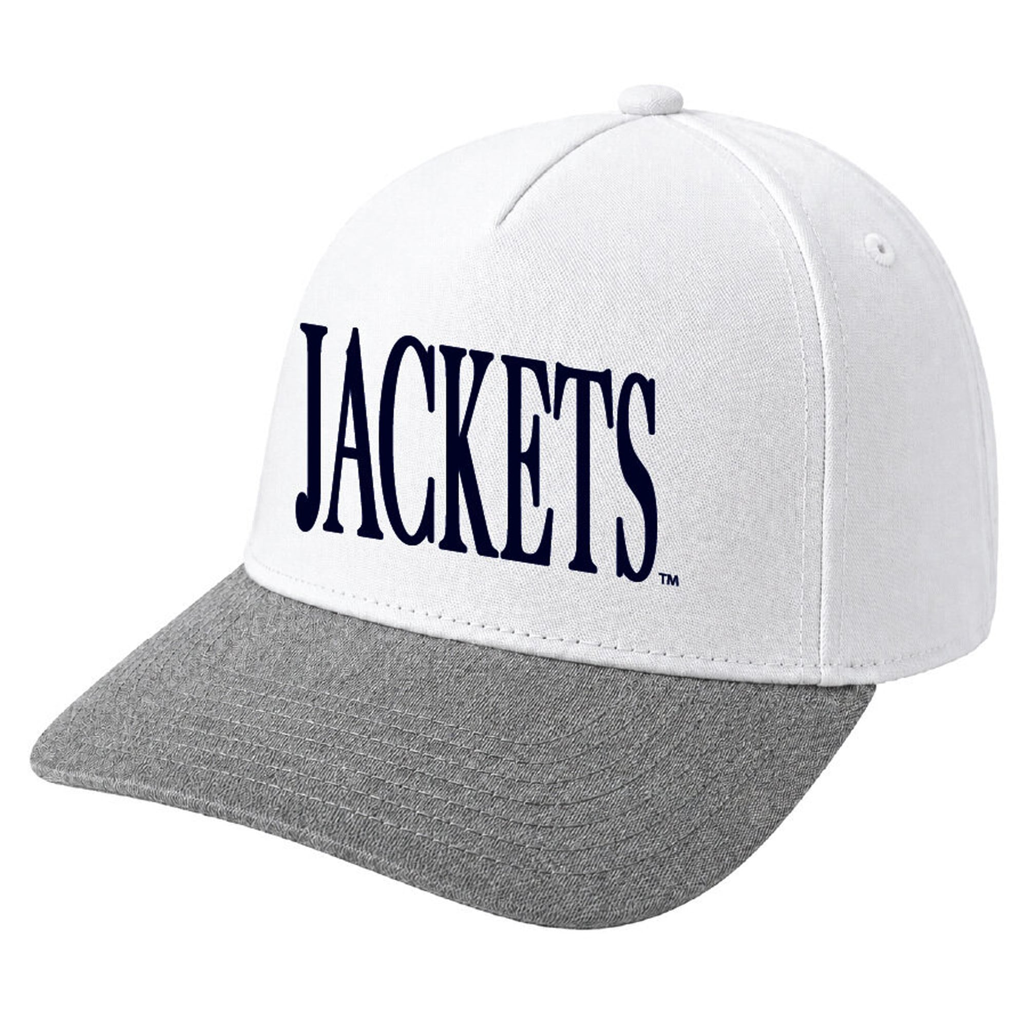 Casquette unisexe Under Armour blanche Georgia Tech Yellow Jackets Blitzing Accent Iso-Chill Stretch Fit
