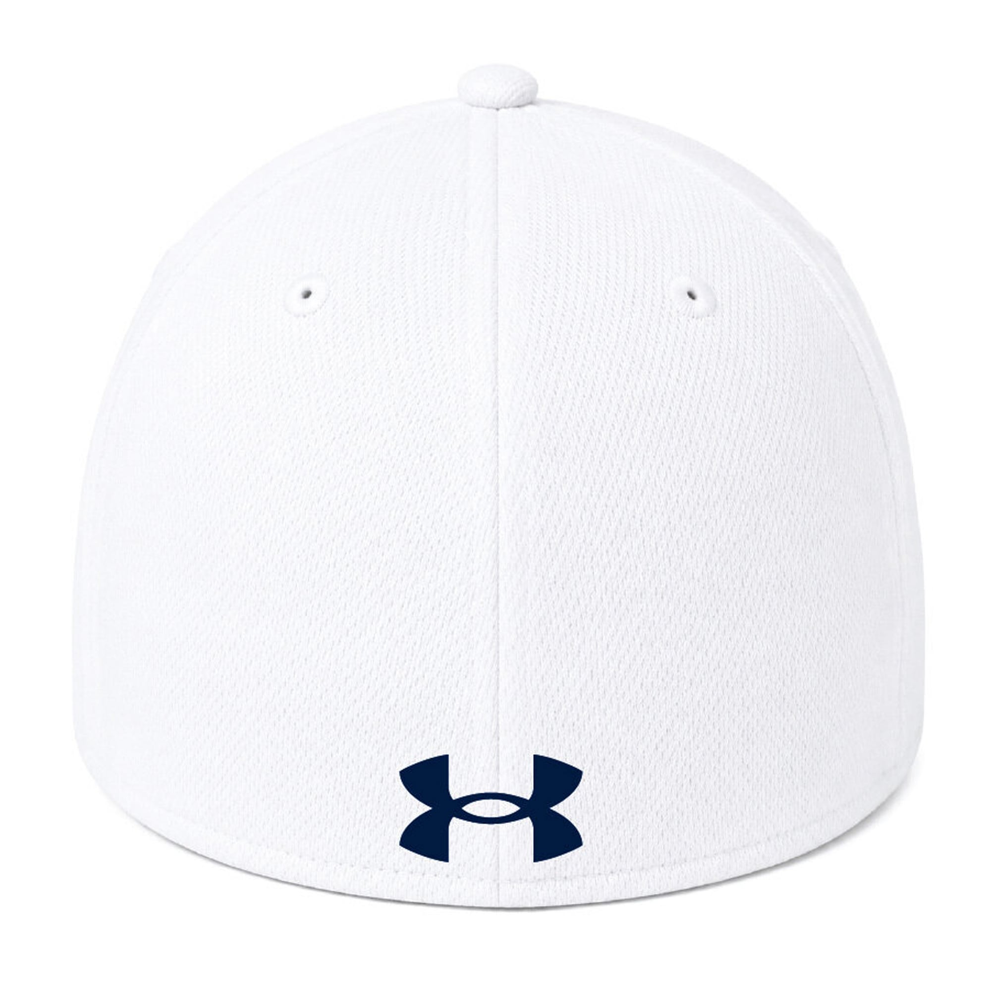 Casquette unisexe Under Armour blanche Georgia Tech Yellow Jackets Blitzing Accent Iso-Chill Stretch Fit