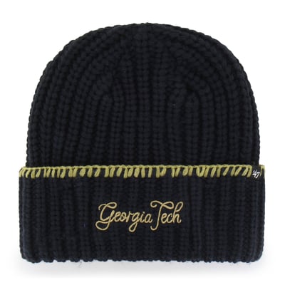  Georgia Tech Yellow Jackets '47 Women's Blanket Stitch Cuff Knit Hat - Navy
