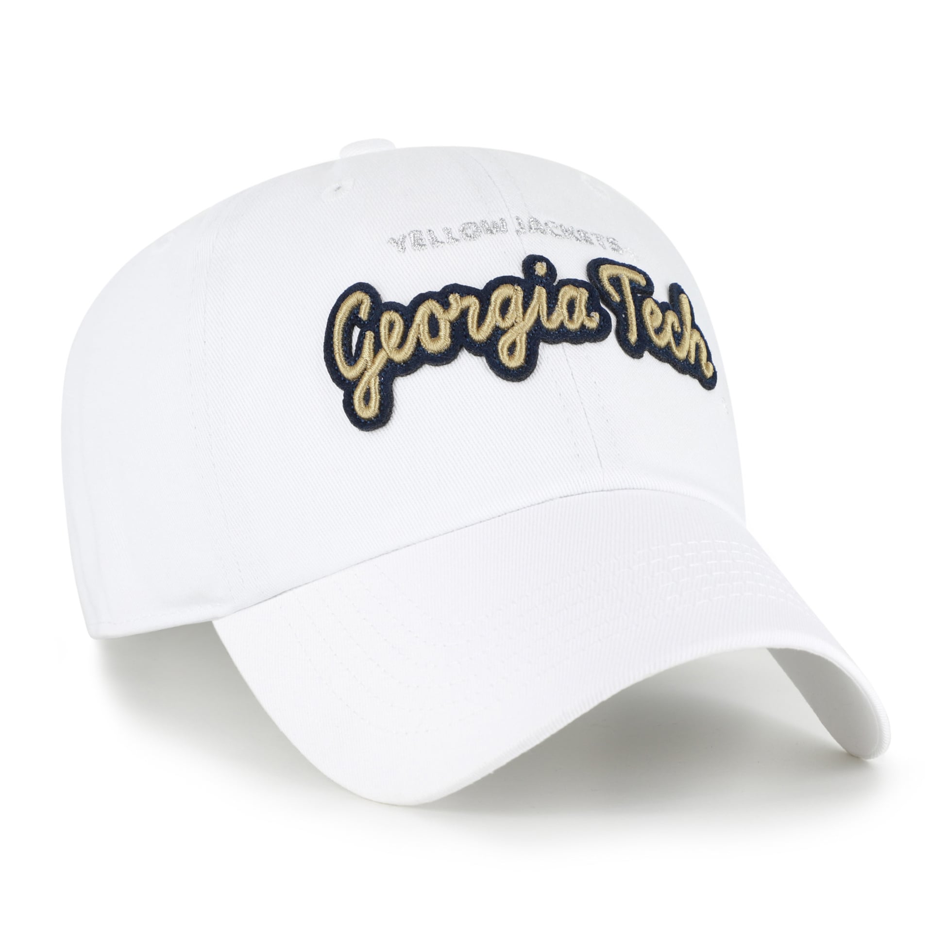Casquette ajustable Georgia Tech Yellow Jackets blanche « 47 » pour femme