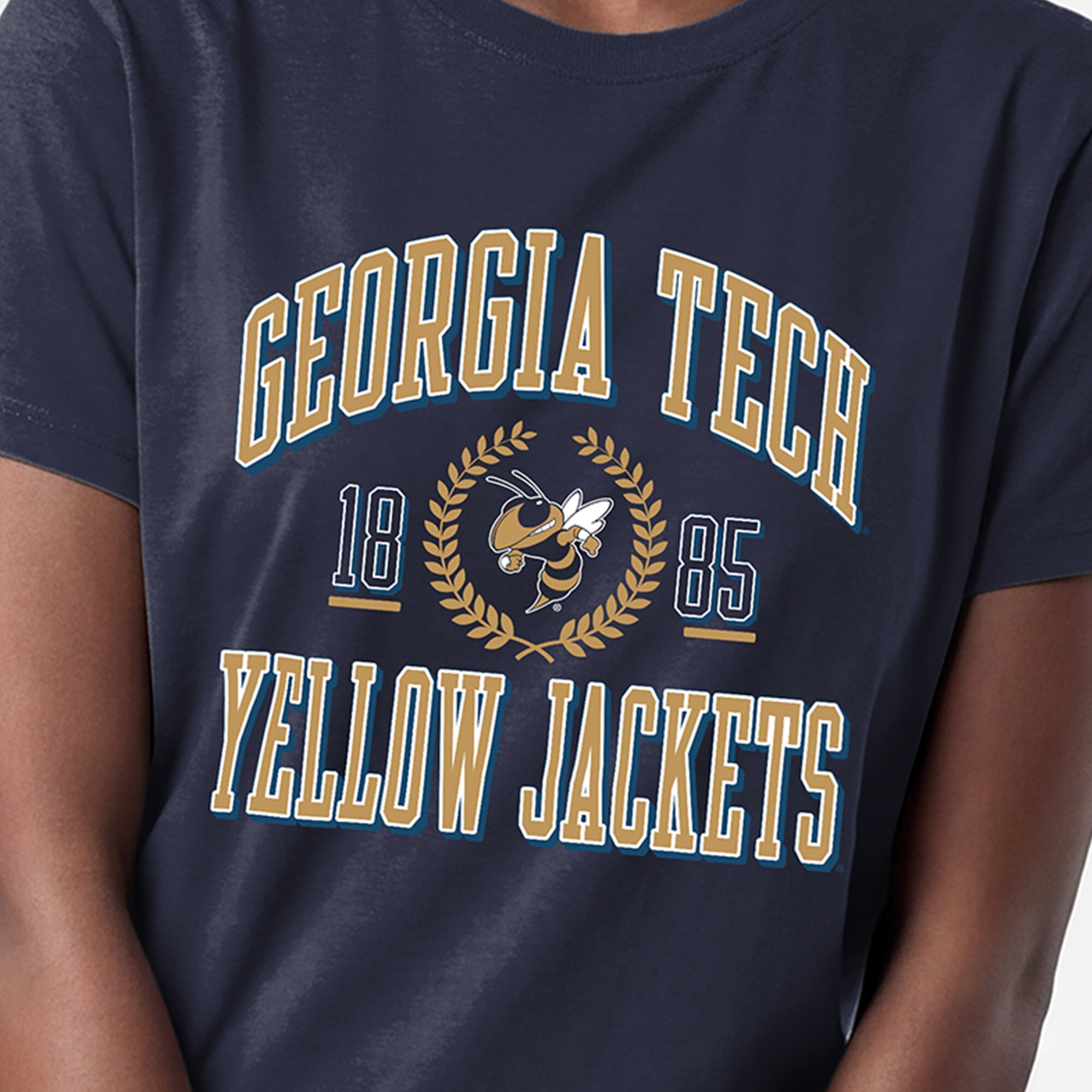 Women's Champion Navy Georgia Tech Yellow Jackets Lifestyle T-Shirt