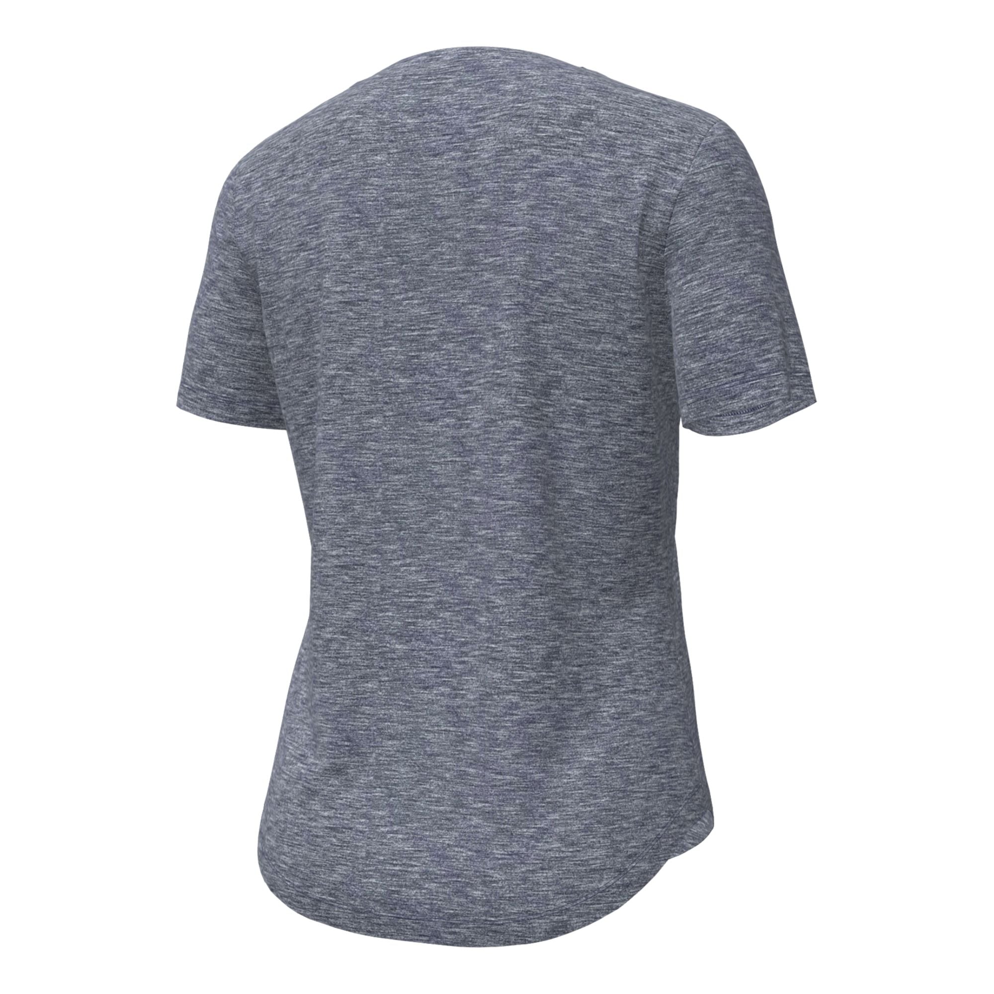 Women's Under Armour Heather Navy Georgia Tech Yellow Jackets Breezy V-Neck T-Shirt