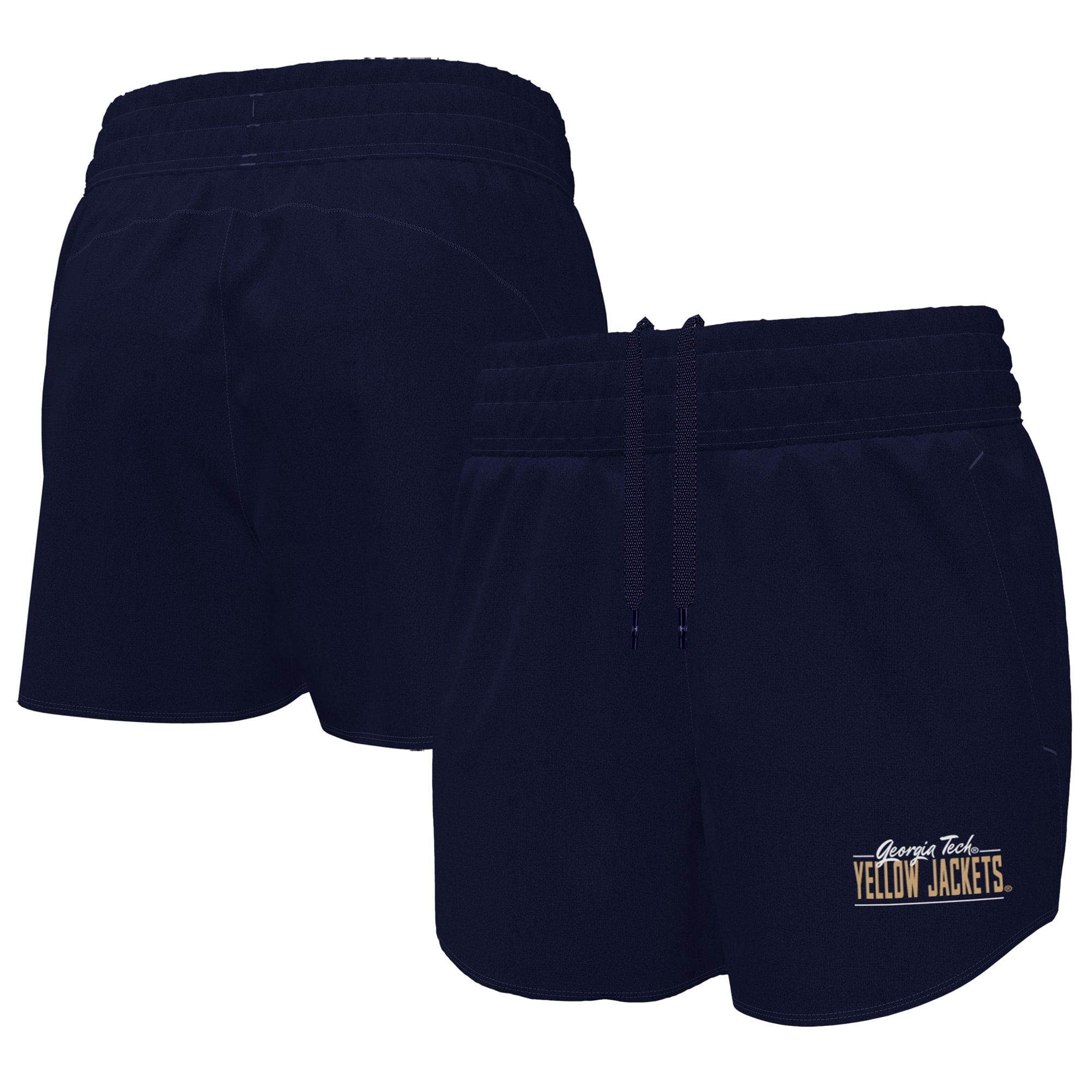 Women's Under Armour Navy Georgia Tech Yellow Jackets Flex Woven Shorts