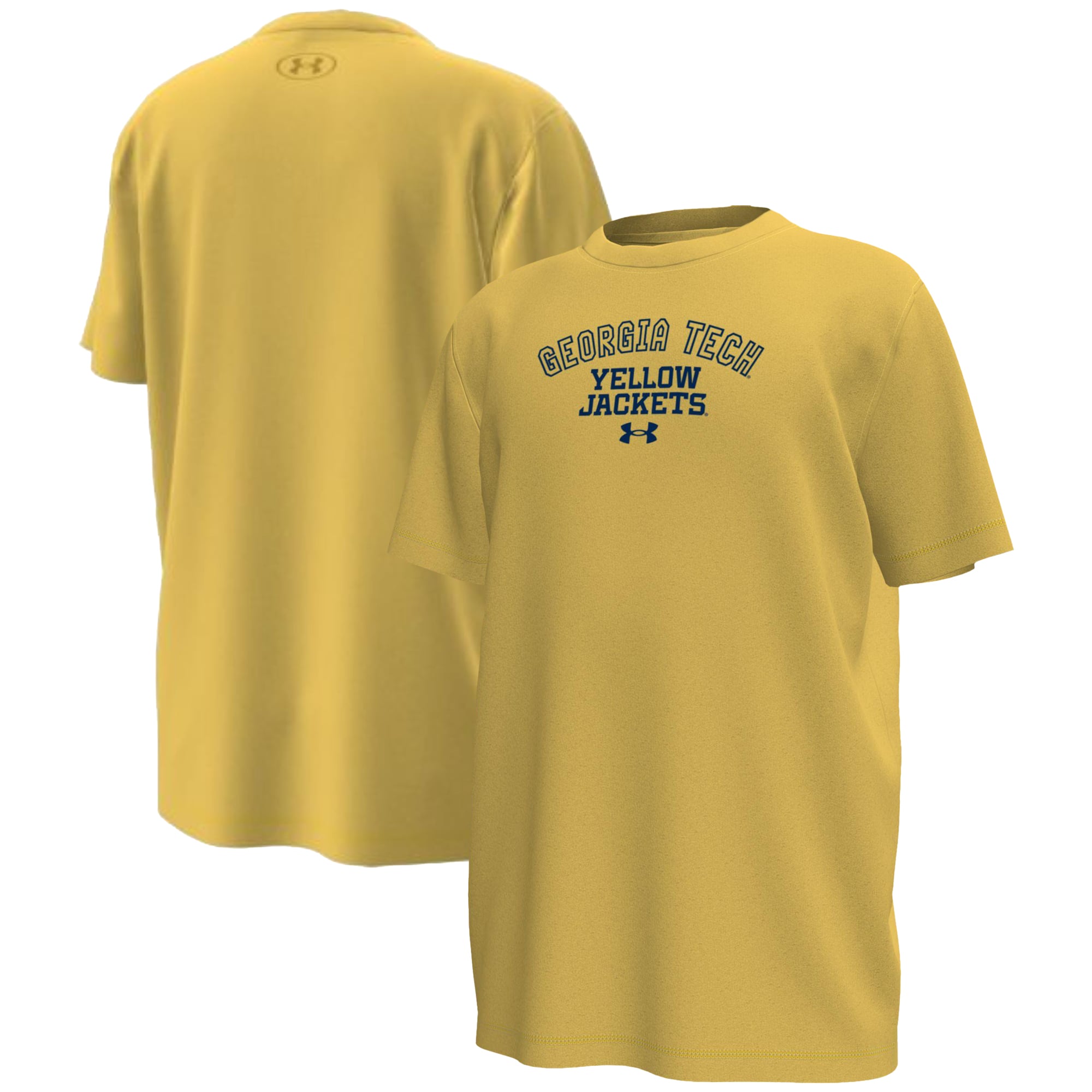 T-shirt extensible Under Armour Gold Georgia Tech Yellow Jackets pour jeunes