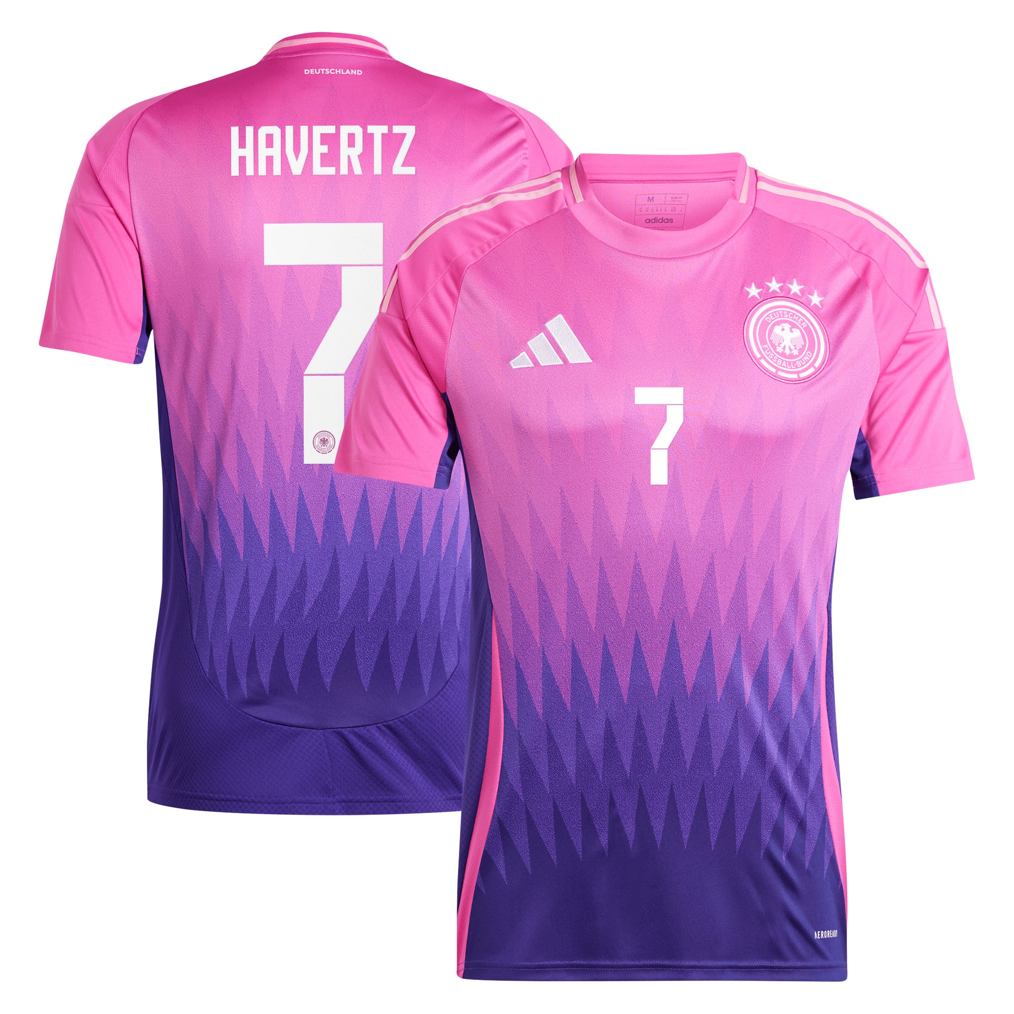 ドイツ代表 24 アウェイユニフォームHavertz 7 プリント