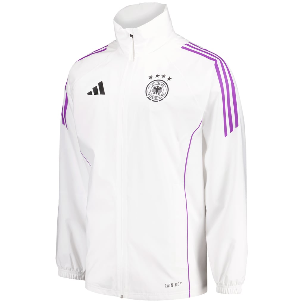 DFB adidas Training Rain Jacket - White