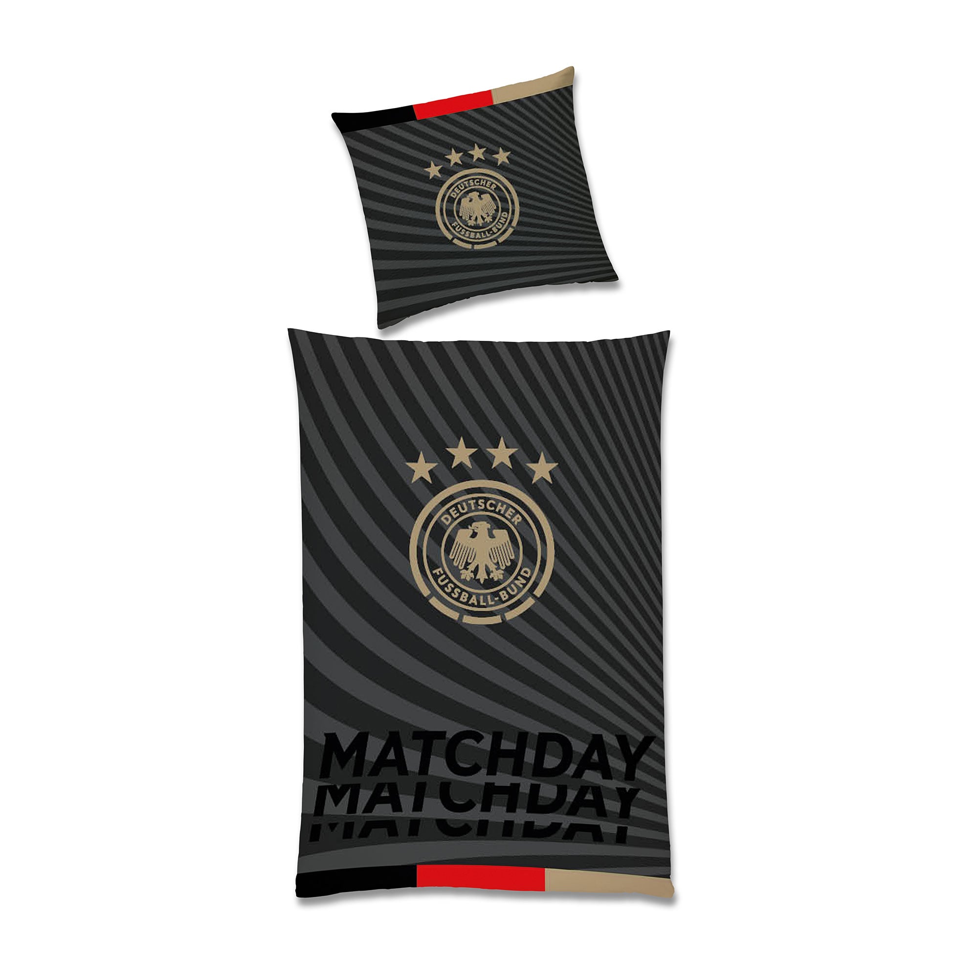 DFB Bettwäsche-Set - Einzelbett - Schwarz