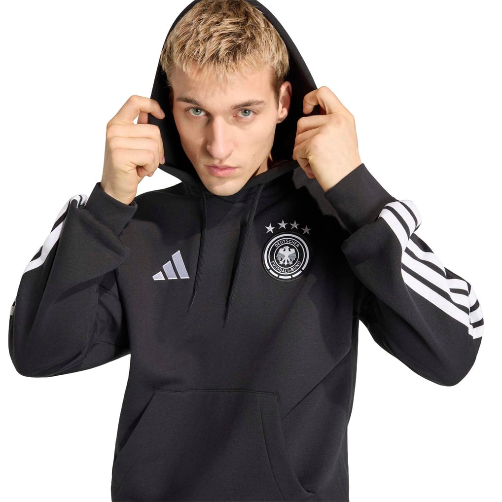 ドイツ代表 adidas DNA フリース パーカー - ブラック