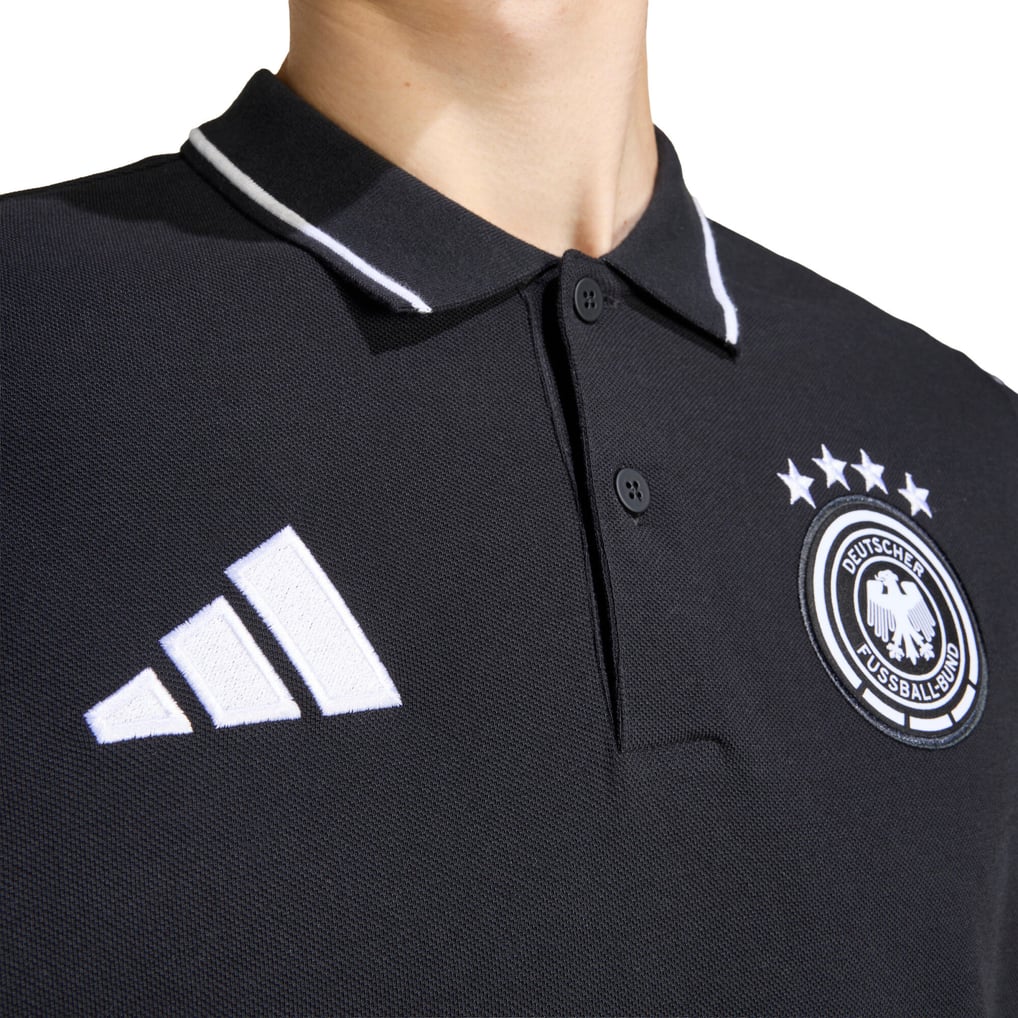 ドイツ代表チーム adidas DNA ポロシャツ - ブラック