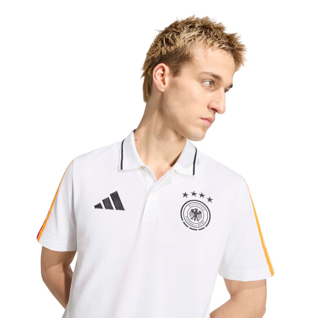 ドイツ代表チーム adidas DNA ポロシャツ - ホワイト