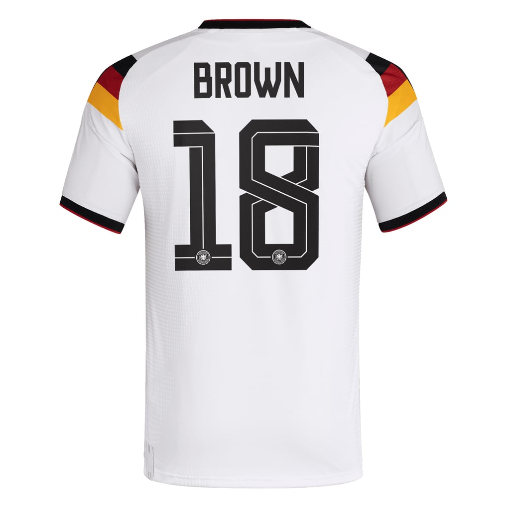 Germany National Team adidas Home Authentic Shirt 2026 with Brown 18 ...