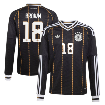 Germany National Team adidas Third Shirt 2026 - Long Sleeve - Kids with Brown 18 printing