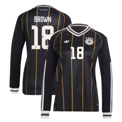 Germany National Team adidas Third Shirt 2026 - Long Sleeve - Womens with Brown 18 printing