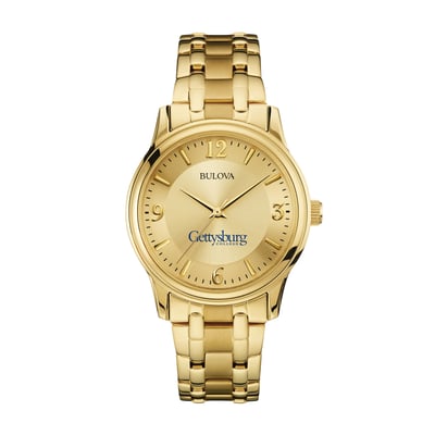 Gettysburg Bullets Bulova Gold-Tone Watch