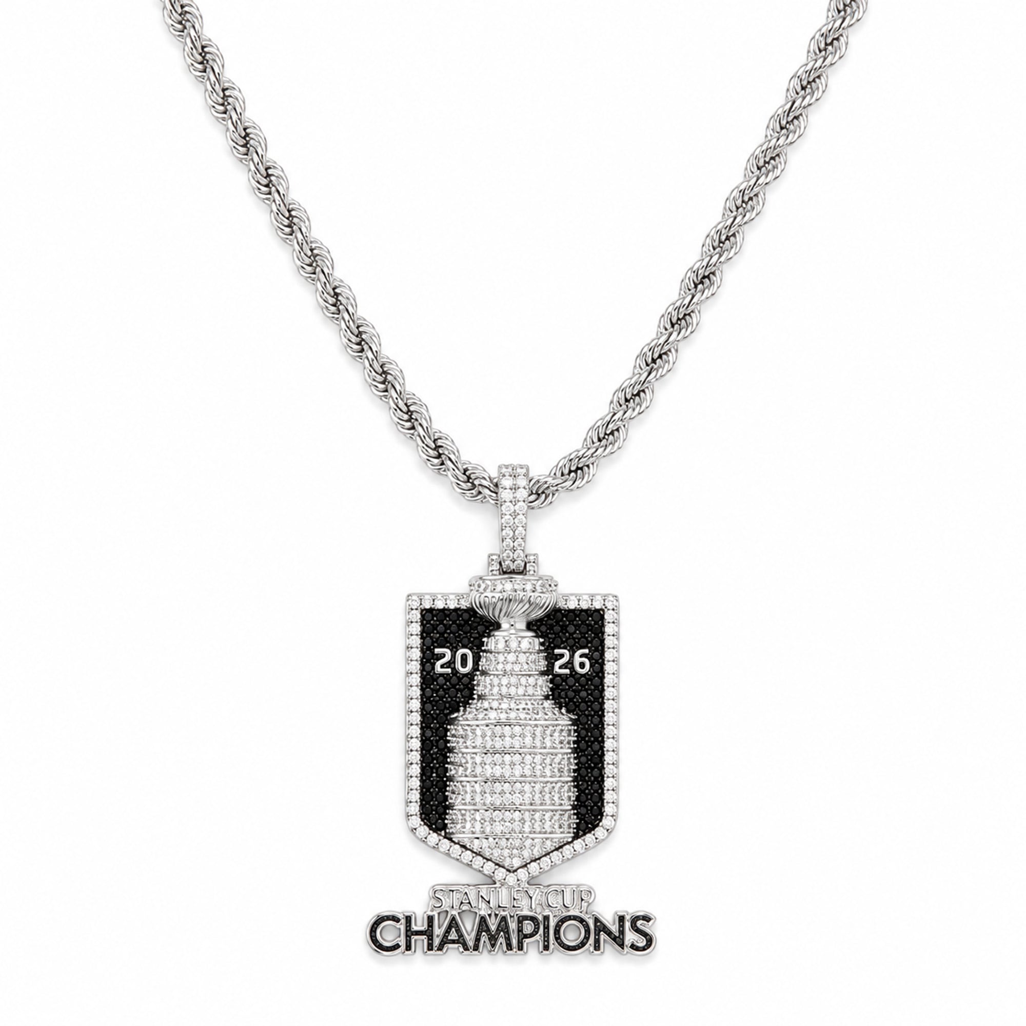 GLD Carolina Hurricanes 2026 Stanley Cup Champions Locker Room Pendant & Rope Chain