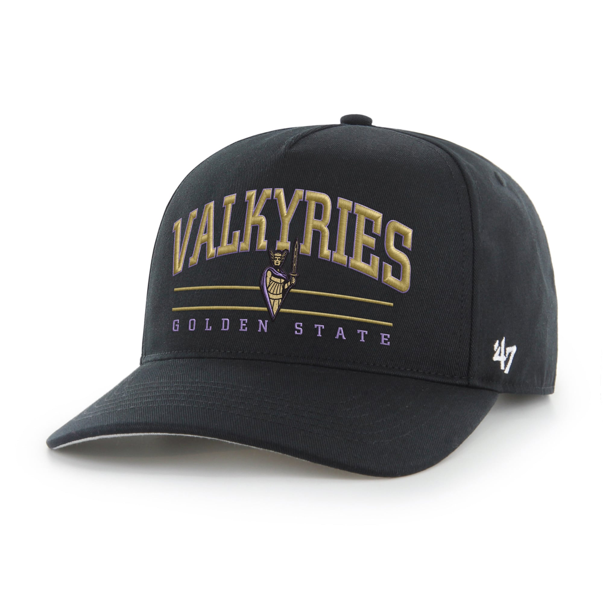 Men's '47 Eclipse Black Golden State Valkyries Roscoe Hitch Adjustable Hat