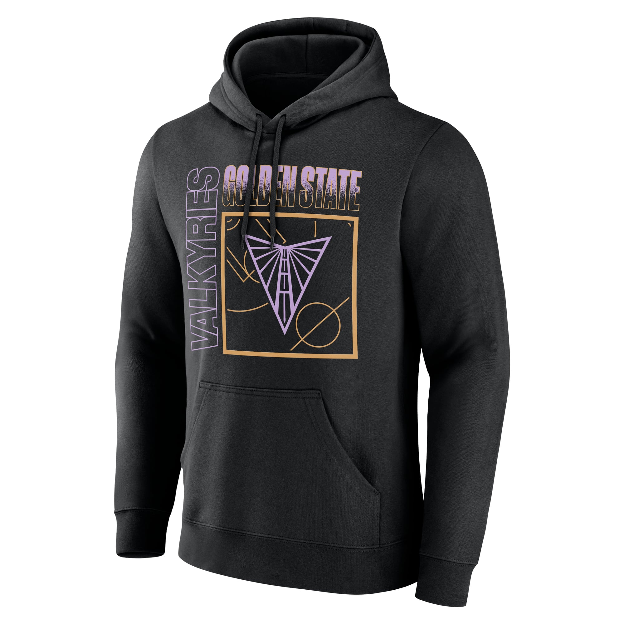 Sweat à capuche personnalisé avec nom et numéro Golden State Valkyries Home Court Pop, noir éclipse, pour homme