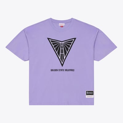 Golden State Valkyries Mitchell & Ness Logo Boxy T-Shirt - Purple
