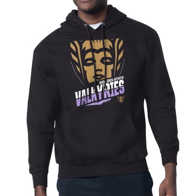 Golden State Valkyries Starter Logo Zoom Graphic Fleece Hoodie - Eclipse Black
