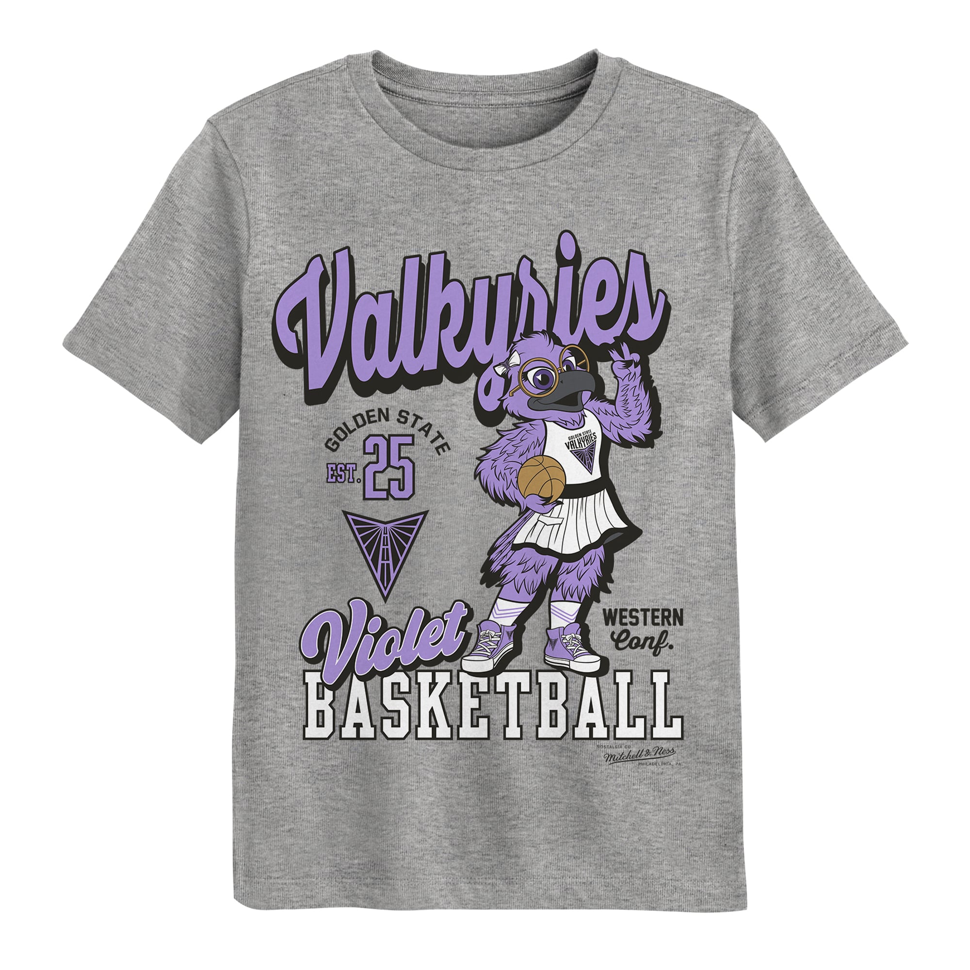 Preschool Mitchell & Ness  Gray Golden State Valkyries That Girl Mascot T-Shirt