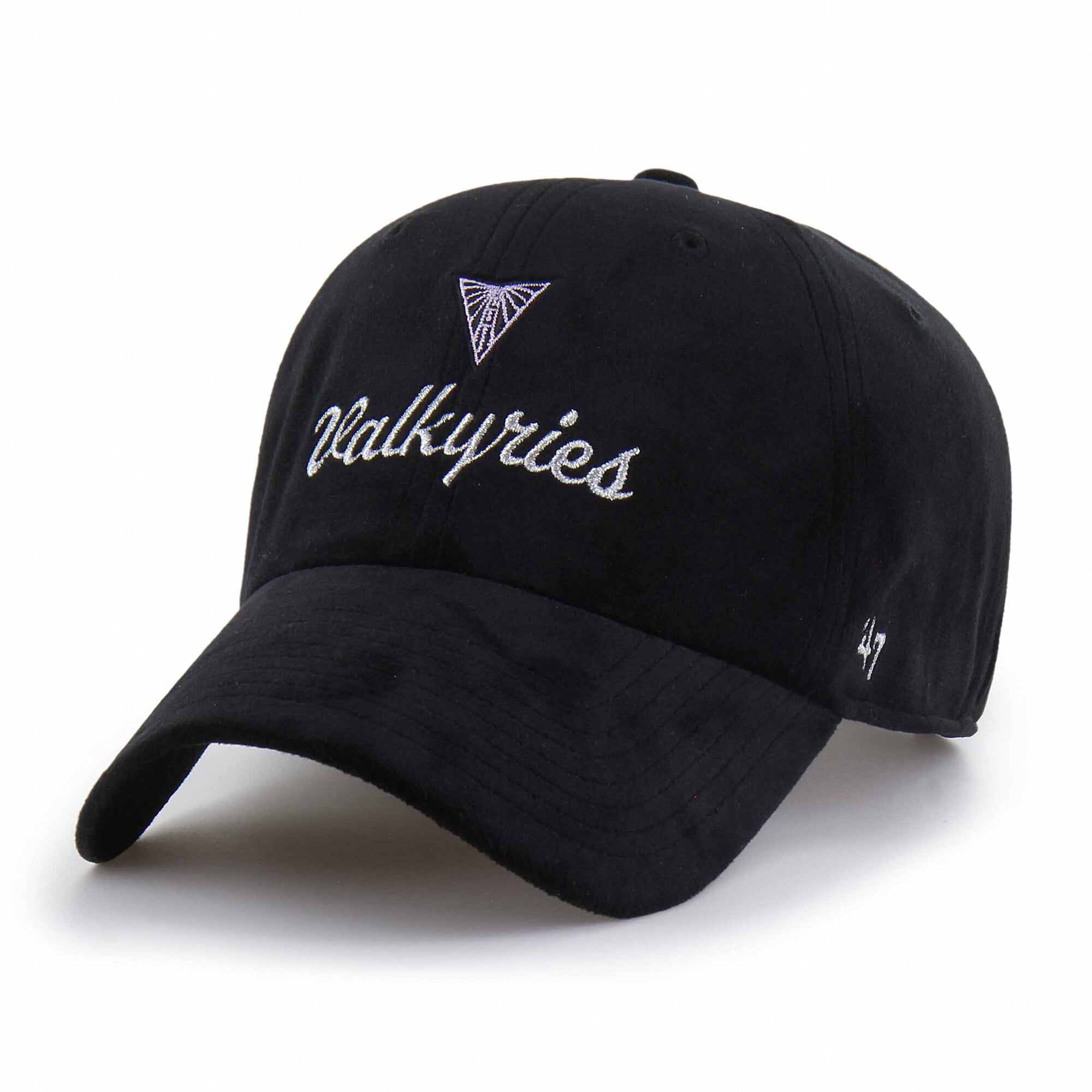 Unisex '47 Eclipse Black Golden State Valkyries Spirited Velour Clean Up Adjustable Hat