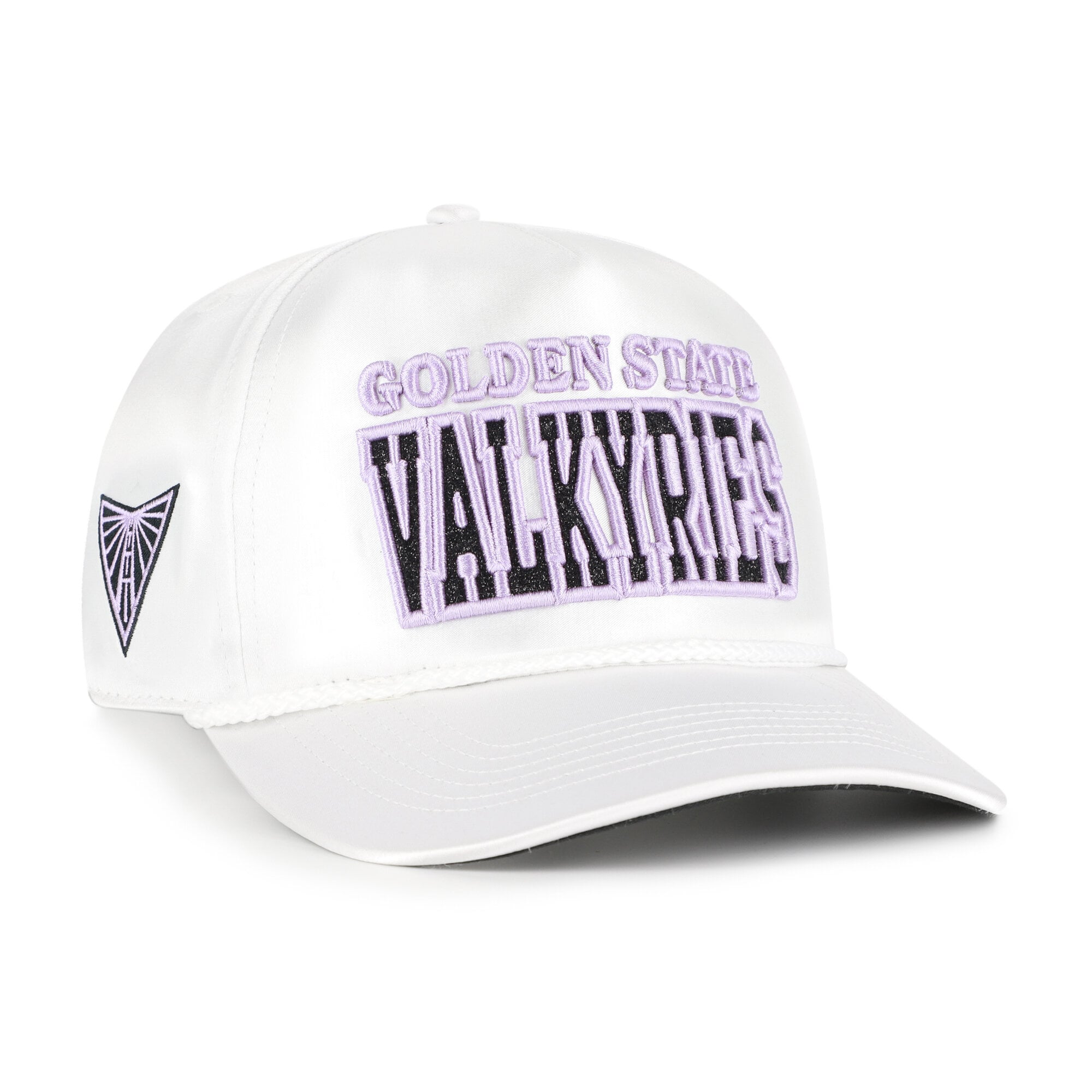 Unisex '47 White Golden State Valkyries Outspoken Satin Glitter Hitch Adjustable Hat