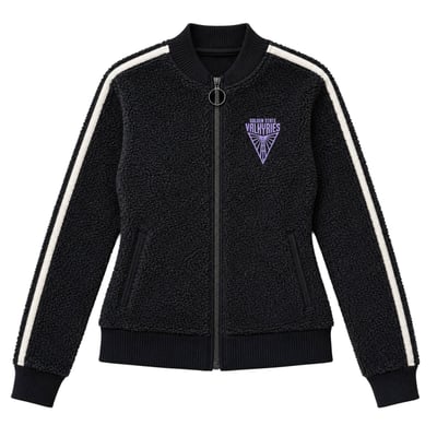 Golden State Valkyries FISLL Unisex Sherpa Full-Zip Jacket - Eclipse Black
